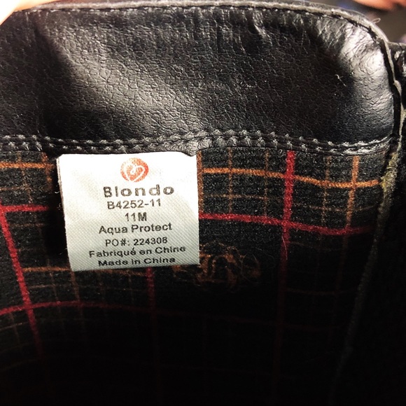 Blondo Black Leather Riding Boots Size 11 - Picture 7 of 8